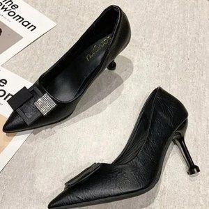 high heels new chunky heel fashion shoes